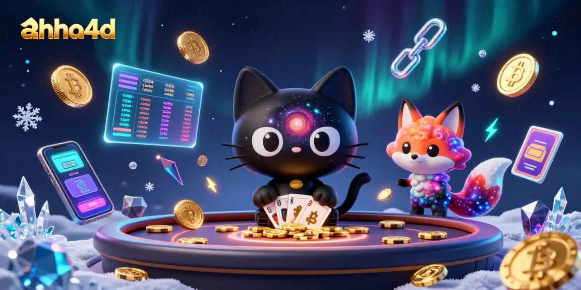 Engage in thrilling gameplay with ahha4d, featuring vibrant aliens at a cosmic casino table.