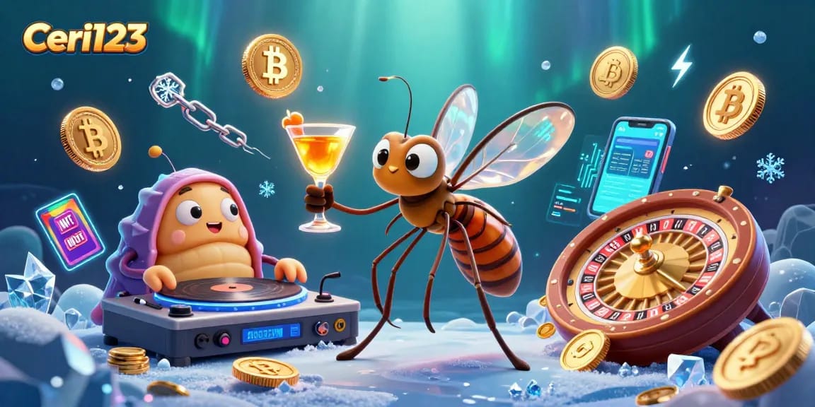 Ceri123 offers vibrant gaming experiences with 3D animated casino characters in an engaging scene.