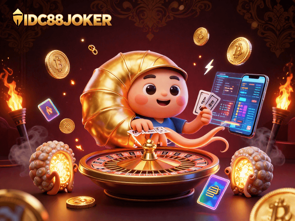 Engage in thrilling gameplay with IDC88JOKER's ancient nautilus roulette and dynamic crypto elements.