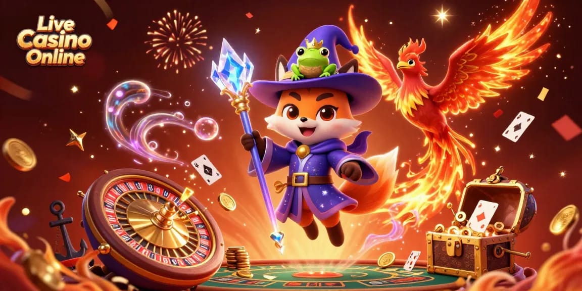Experience the excitement of Live Casino Online with dynamic dealers and vibrant games.