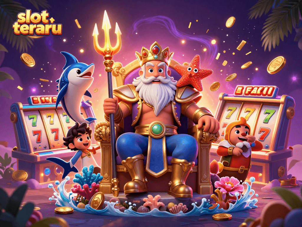 Spin vibrant slot reels and chase jackpots today at slot terbaru with Neptune and friends!