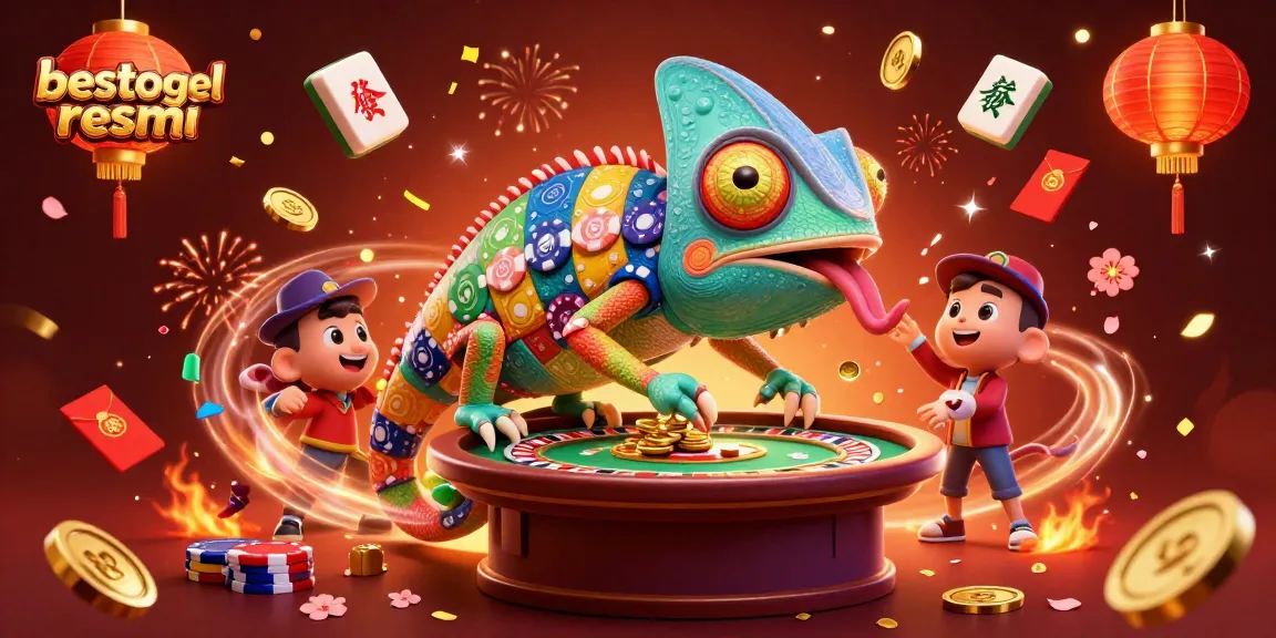 Experience vibrant gaming at besttogel resmi with lively characters and exciting elements in a dynamic casino scene.
