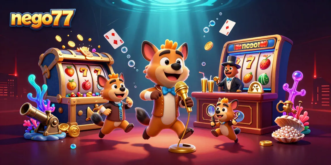 Experience the vibrant gambling atmosphere at nego77 with hyenas in a comedy casino club.
