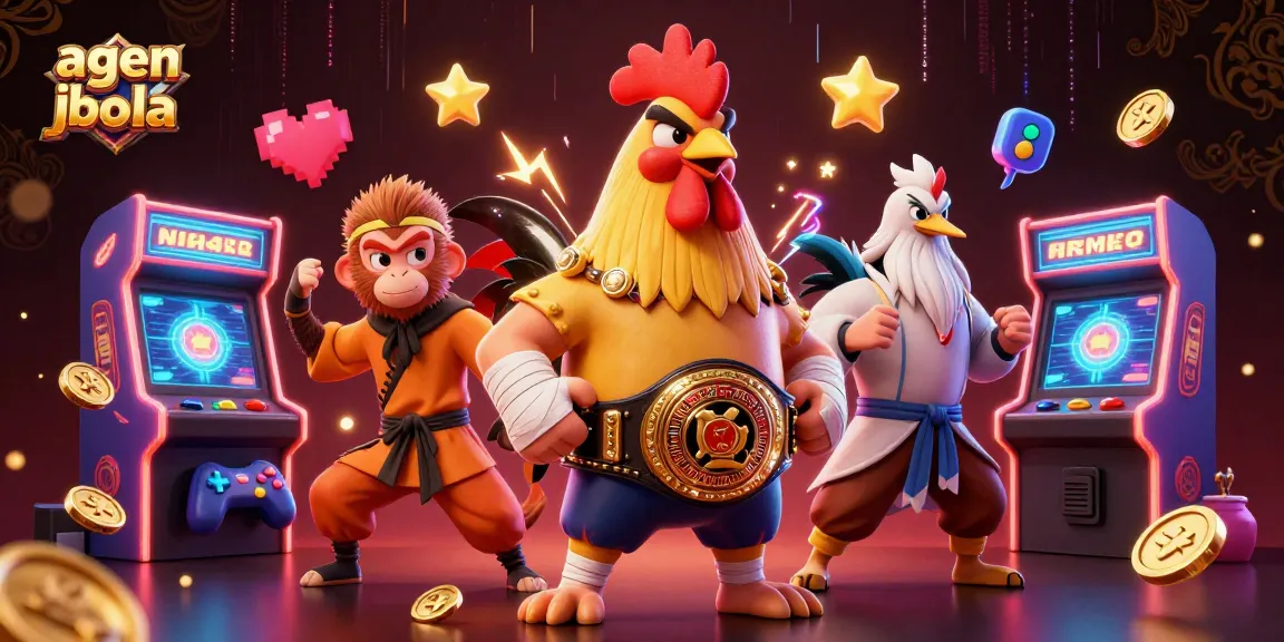 Experience action on agen judi bola with vibrant characters and gaming elements in a bustling casino scene.