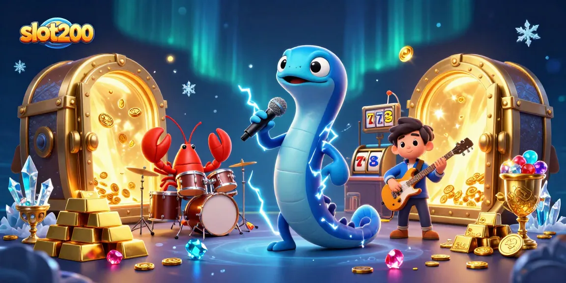 Slot200 menghadirkan petualangan seru dengan listrik DJ ikan belut, drummer lobster, dan gitaris kuda laut dalam kasino bawah laut.
